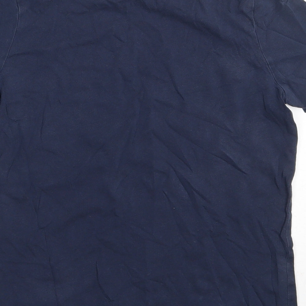 George Boys Blue  100% Cotton  Pyjama Top Size 8-9 Years  Pullover