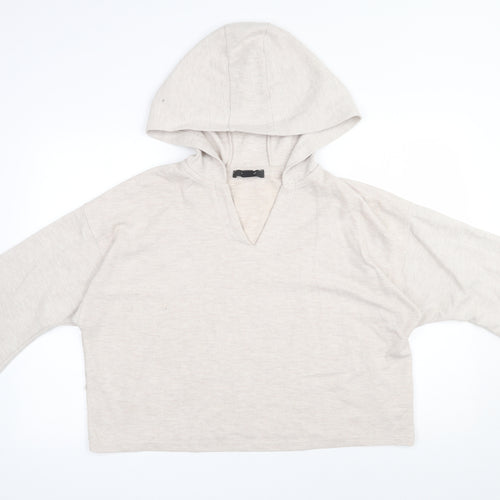 Primark Womens Beige  Polyester Pullover Hoodie Size 4  Pullover