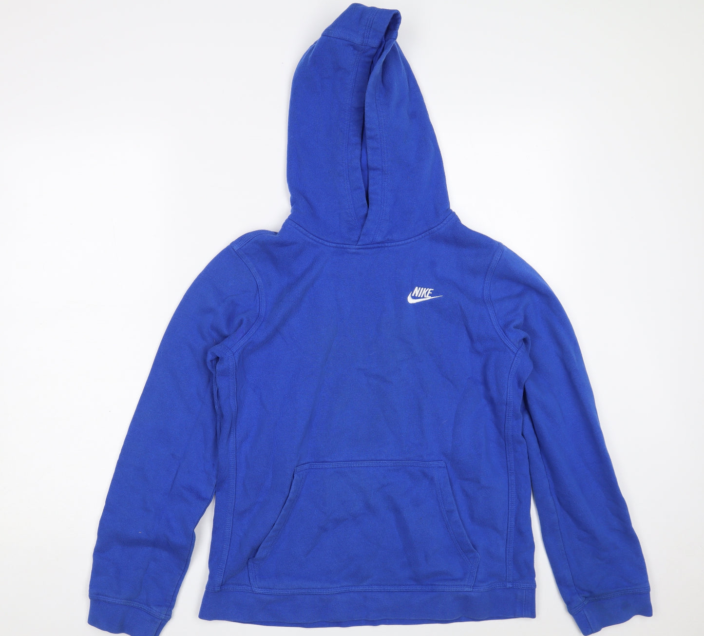 Nike Boys Blue  Cotton Pullover Hoodie Size 13-14 Years