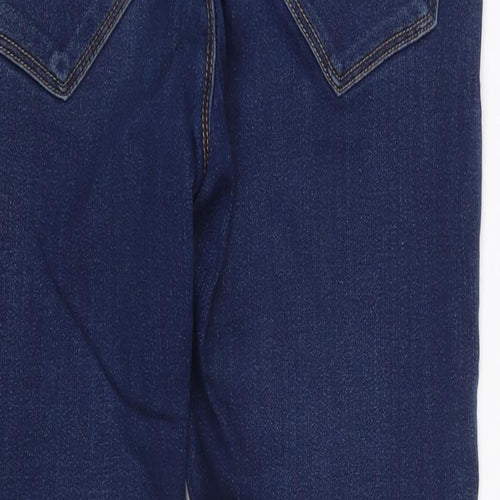 Dorothy Perkins Womens Blue  Cotton Skinny Jeans Size 10 L25 in Slim Zip