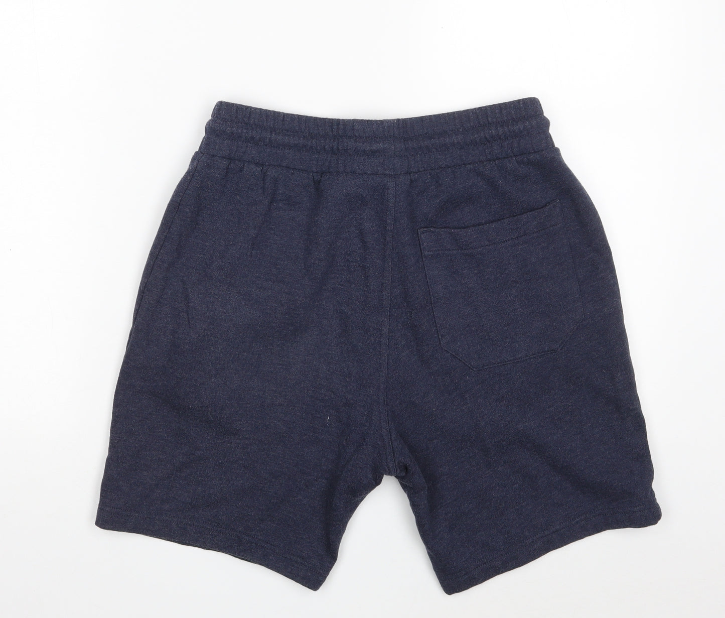 H&M Boys Blue  Cotton Sweat Shorts Size S L6 in Regular