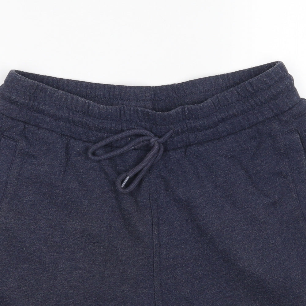 H&M Boys Blue  Cotton Sweat Shorts Size S L6 in Regular