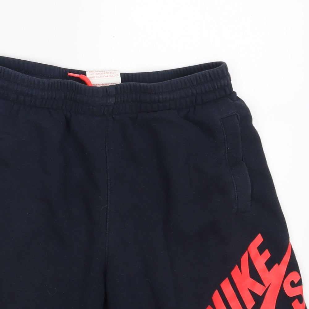 Nike Sb Boys Blue  Cotton Sweat Shorts Size 12-13 Years L9 in Regular