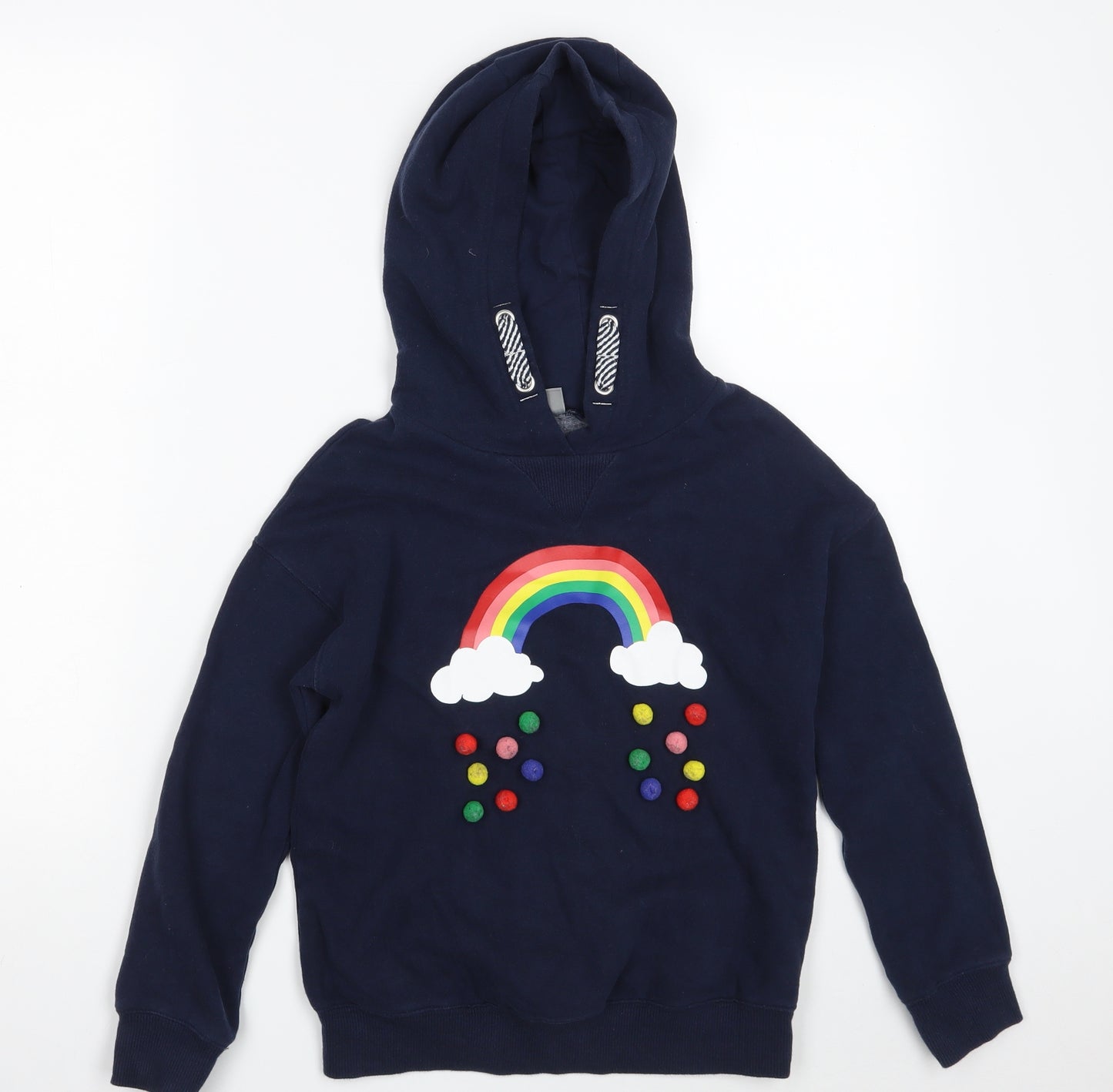 NEXT Girls Blue  Cotton Pullover Hoodie Size 9 Years