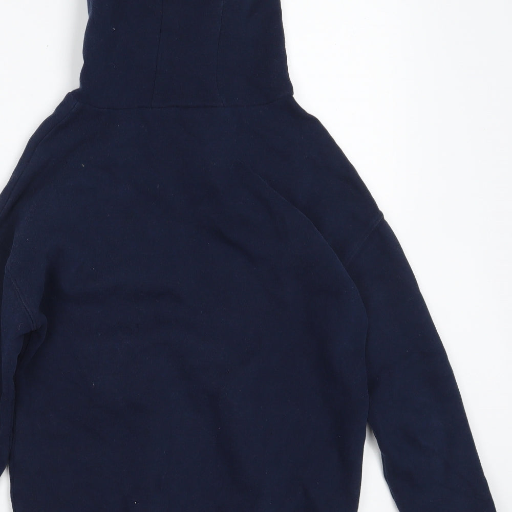NEXT Girls Blue  Cotton Pullover Hoodie Size 9 Years