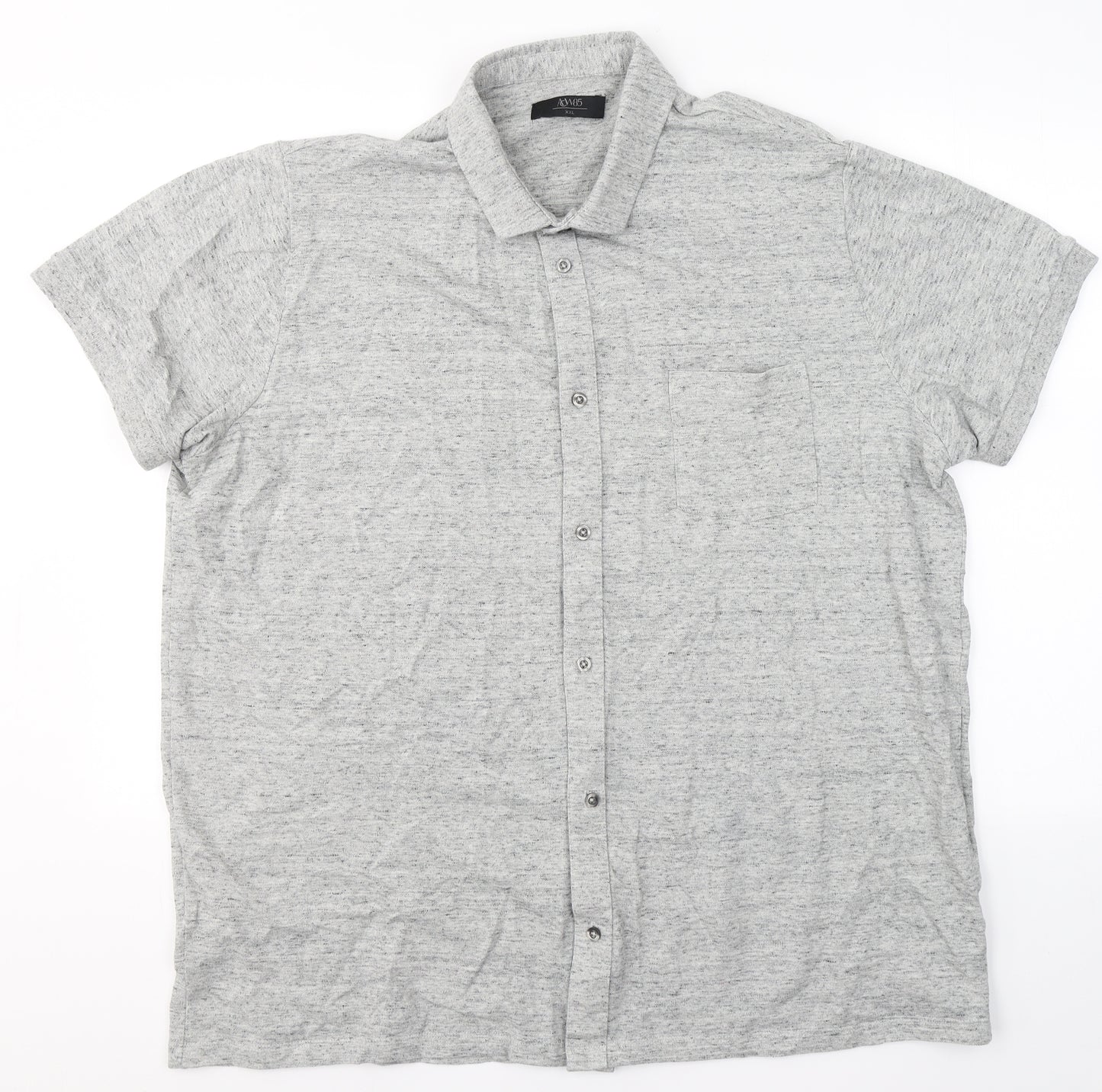 ACW 85  Mens Grey  100% Cotton  Polo Size 2XL Collared Button