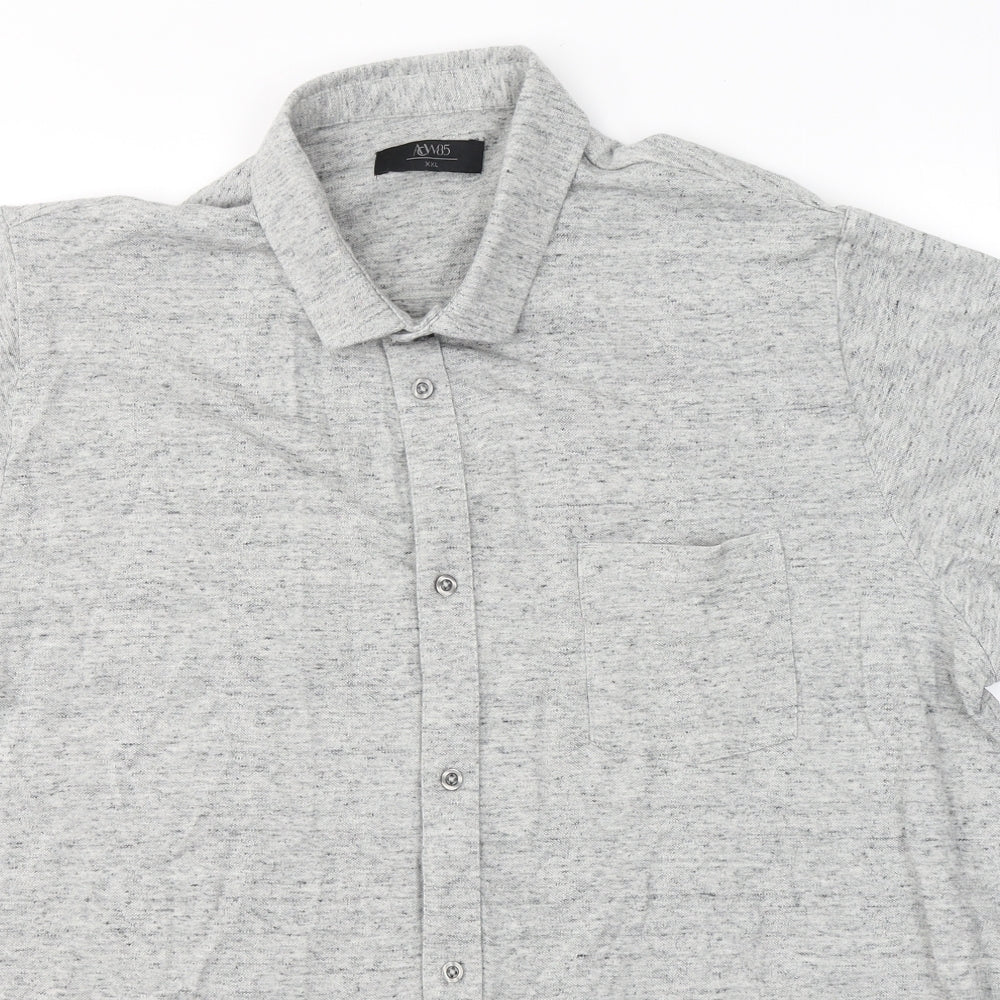 ACW 85  Mens Grey  100% Cotton  Polo Size 2XL Collared Button