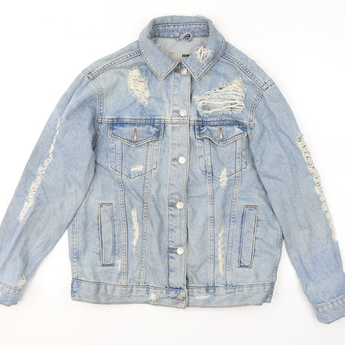 Topshop Womens Blue   Jacket  Size 8  Button