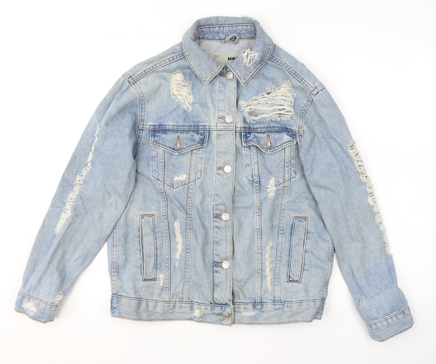 Topshop Womens Blue   Jacket  Size 8  Button