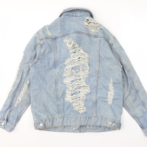 Topshop Womens Blue   Jacket  Size 8  Button