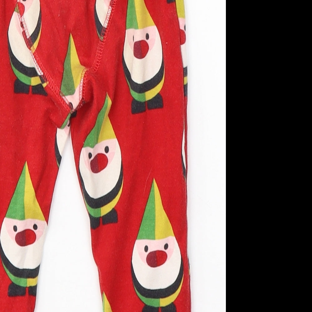NEXT Girls Red  Cotton Capri Pyjama Pants Size 2-3 Years  Pullover - christmas leggings