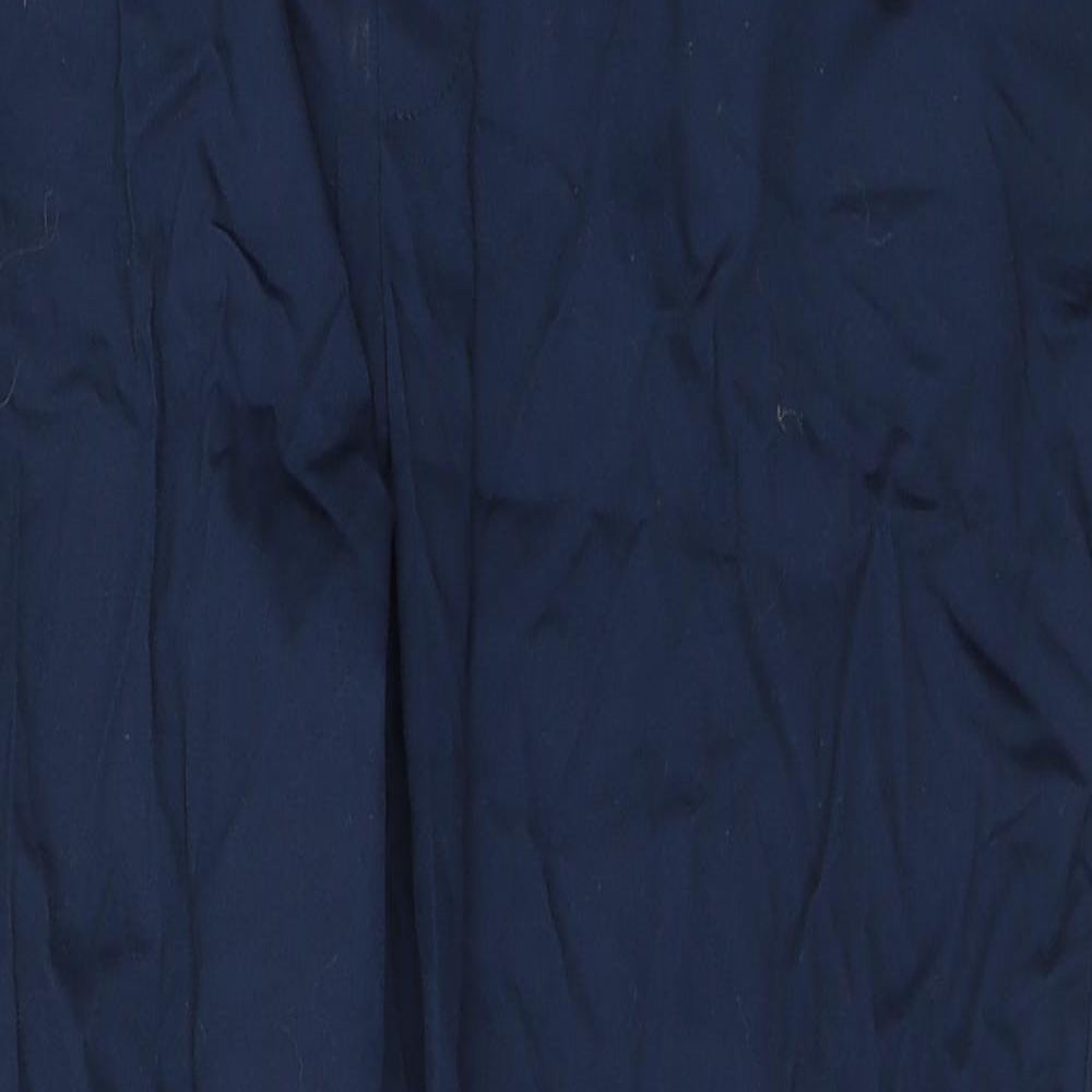 Dunnes Stores Womens Blue  Cotton Trousers  Size 16 L28 in Regular
