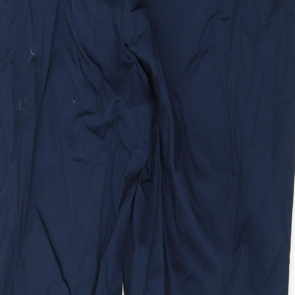 Dunnes Stores Womens Blue  Cotton Trousers  Size 16 L28 in Regular