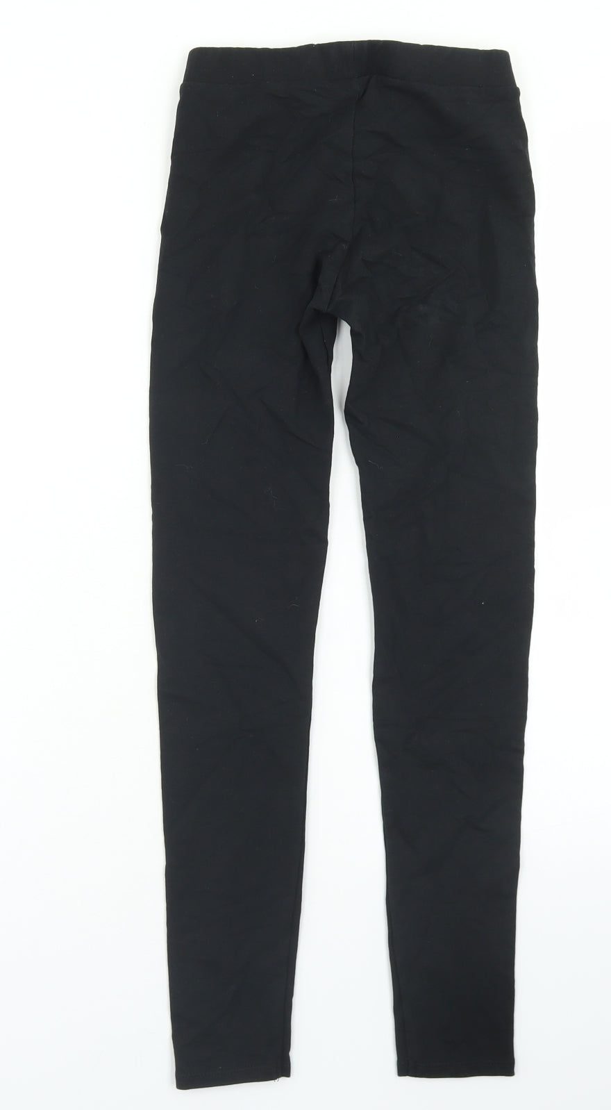 Tommy Hilfiger Girls Black  Cotton Jogger Trousers Size 12 Years  Regular  - Leggings