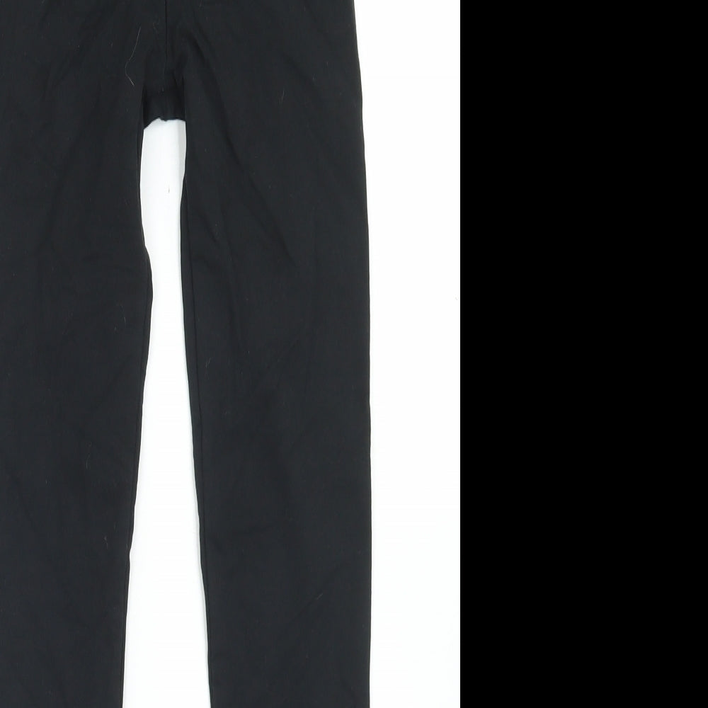 Tommy Hilfiger Girls Black  Cotton Jogger Trousers Size 12 Years  Regular  - Leggings