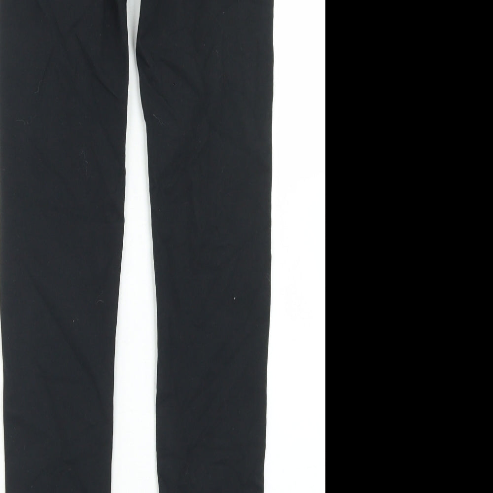 Tommy Hilfiger Girls Black  Cotton Jogger Trousers Size 12 Years  Regular  - Leggings