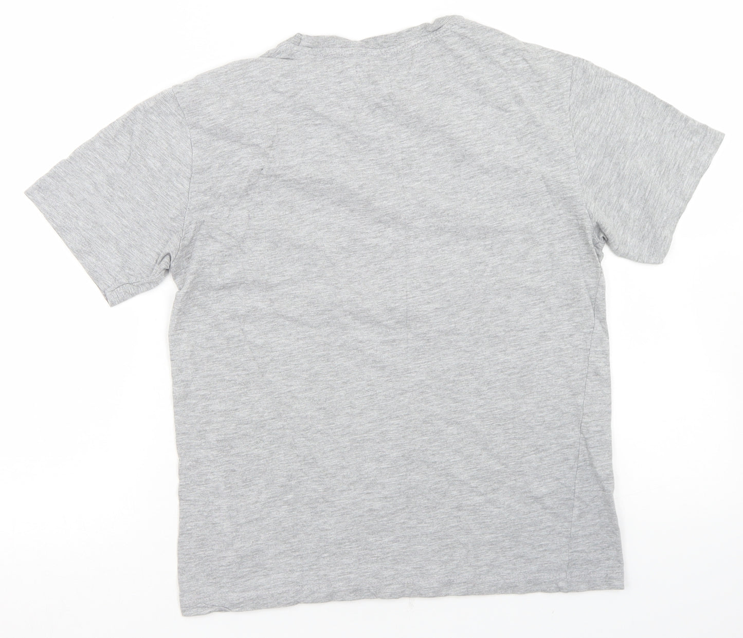 Zara Girls Grey  Polyester Basic T-Shirt Size 11-12 Years Crew Neck