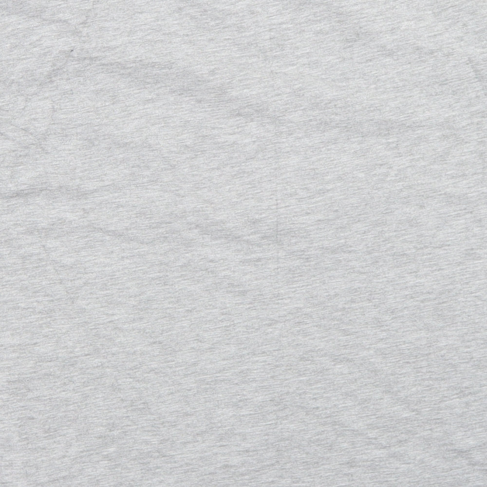 Zara Girls Grey  Polyester Basic T-Shirt Size 11-12 Years Crew Neck
