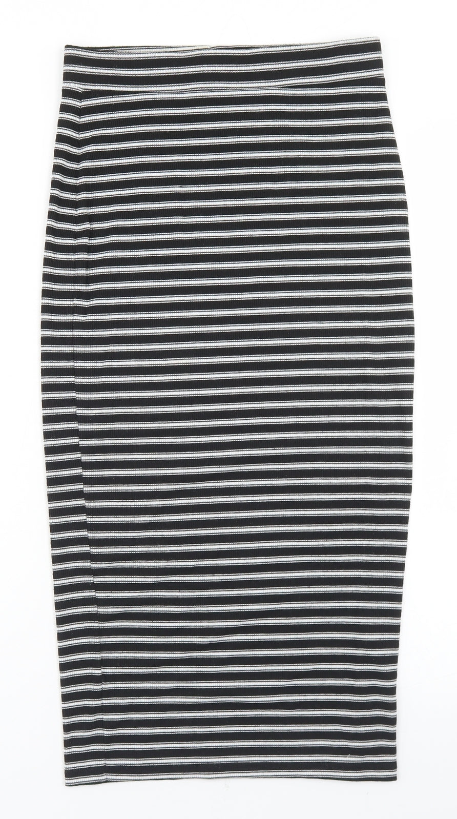 Atmosphere Womens Black Striped Polyester Straight & Pencil Skirt Size 8