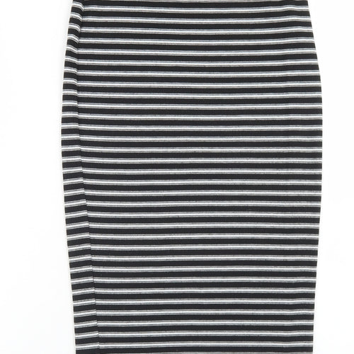 Atmosphere Womens Black Striped Polyester Straight & Pencil Skirt Size 8