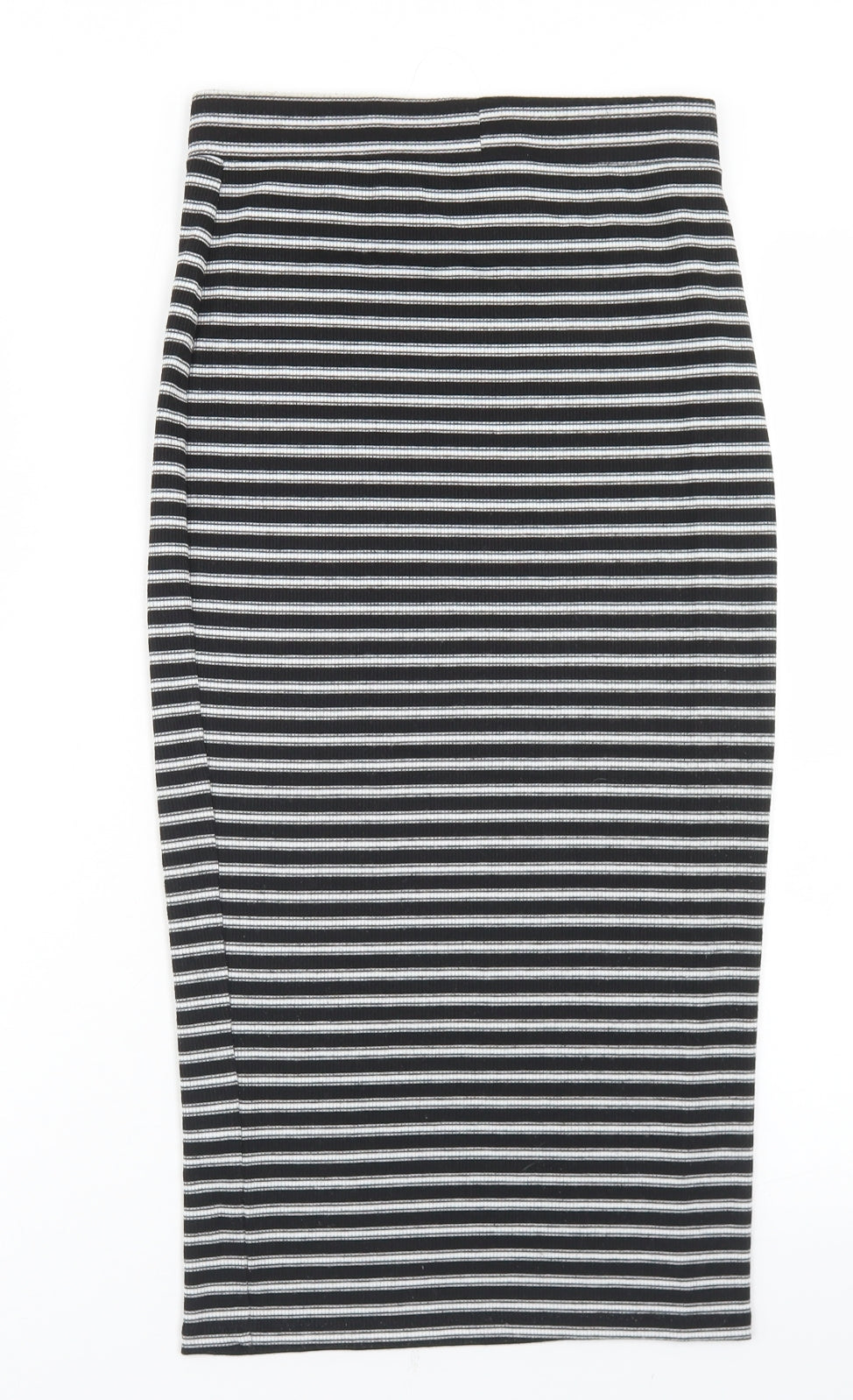 Atmosphere Womens Black Striped Polyester Straight & Pencil Skirt Size 8