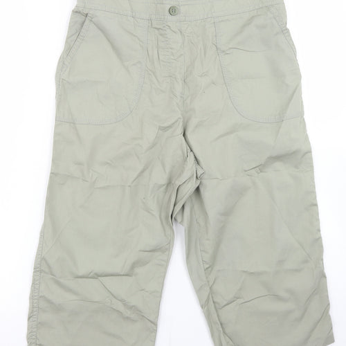 BM Casual Womens Green  Cotton Cargo Shorts Size 12 L14 in Regular