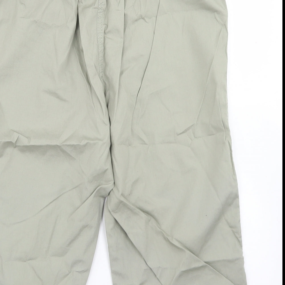 BM Casual Womens Green  Cotton Cargo Shorts Size 12 L14 in Regular