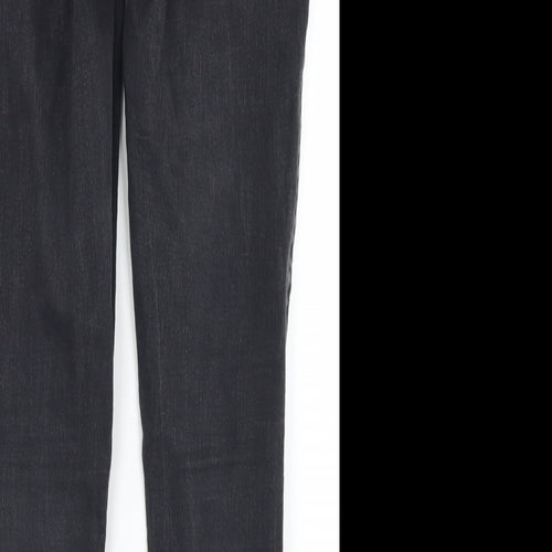 George Womens Black  Cotton Skinny Jeans Size 12 L27 in Regular Button