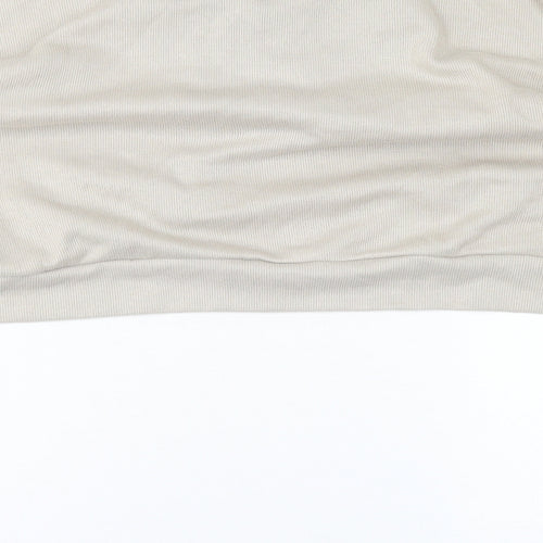 Dazy Womens Beige  Polyester Pullover Sweatshirt Size XL   - Cropped