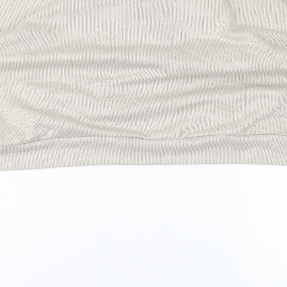 Dazy Womens Beige  Polyester Pullover Sweatshirt Size XL   - Cropped