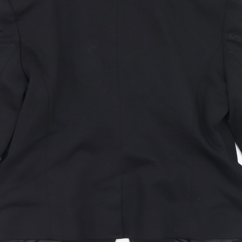 Atmosphere Womens Black  Polyester Jacket Blazer Size 12