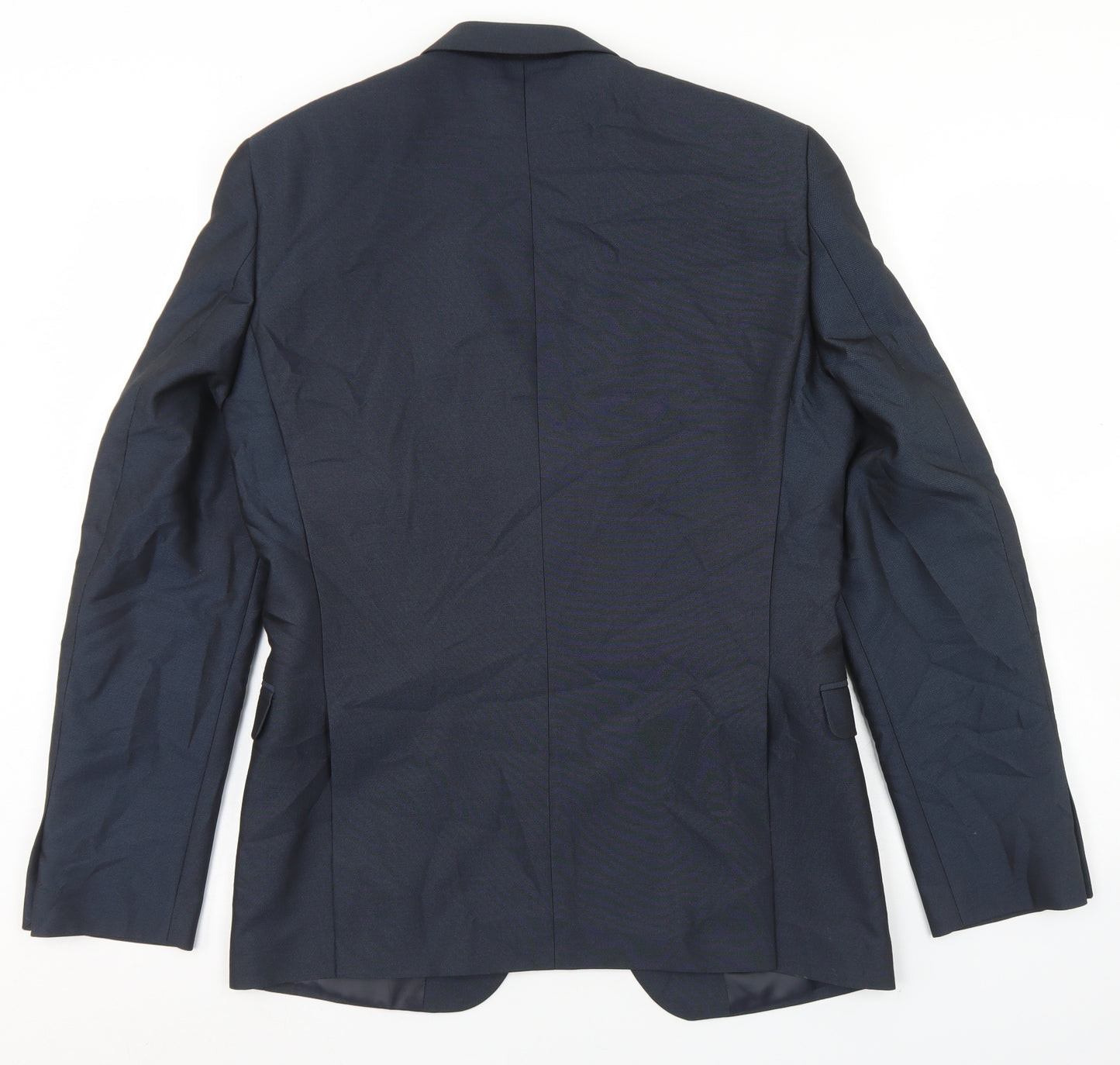 NEXT Mens Blue  Polyester Jacket Blazer Size 38