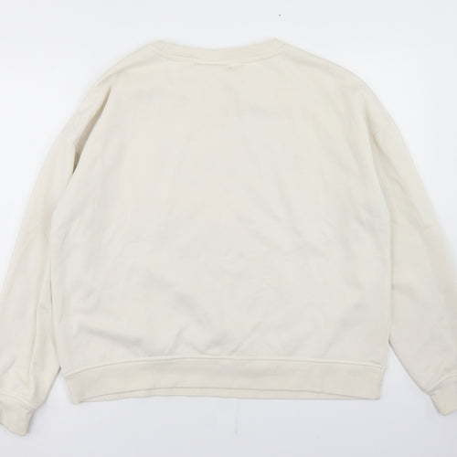 Primark Womens Beige  Polyester Pullover Sweatshirt Size M   - Mickey Mouse