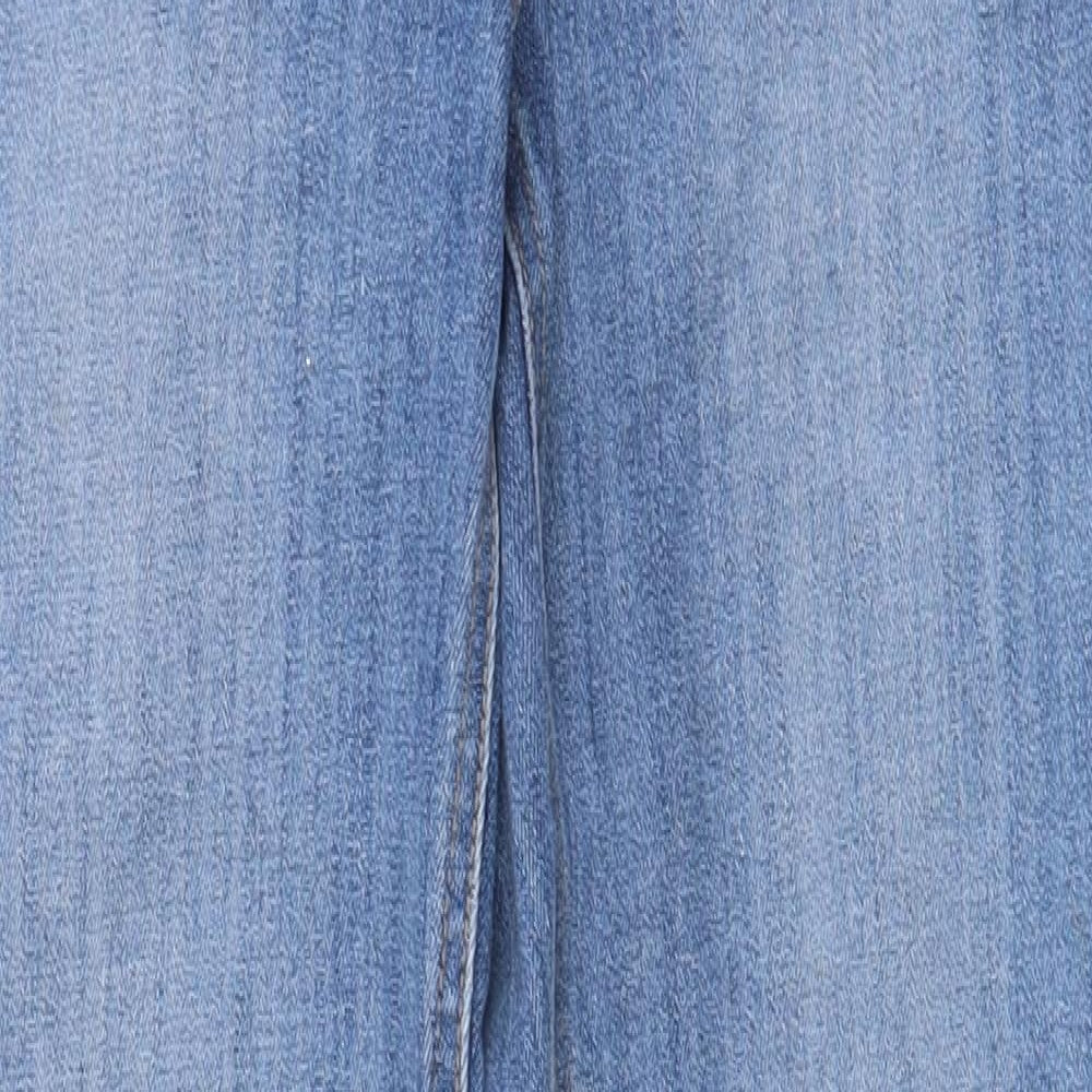 Matalan Womens Blue  Cotton Skinny Jeans Size 8 L29 in Regular Zip