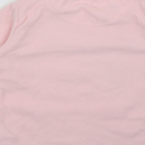 YD Girls Pink Round Neck  Polyester Pullover Jumper Size 5-6 Years   - Unicorn Stars