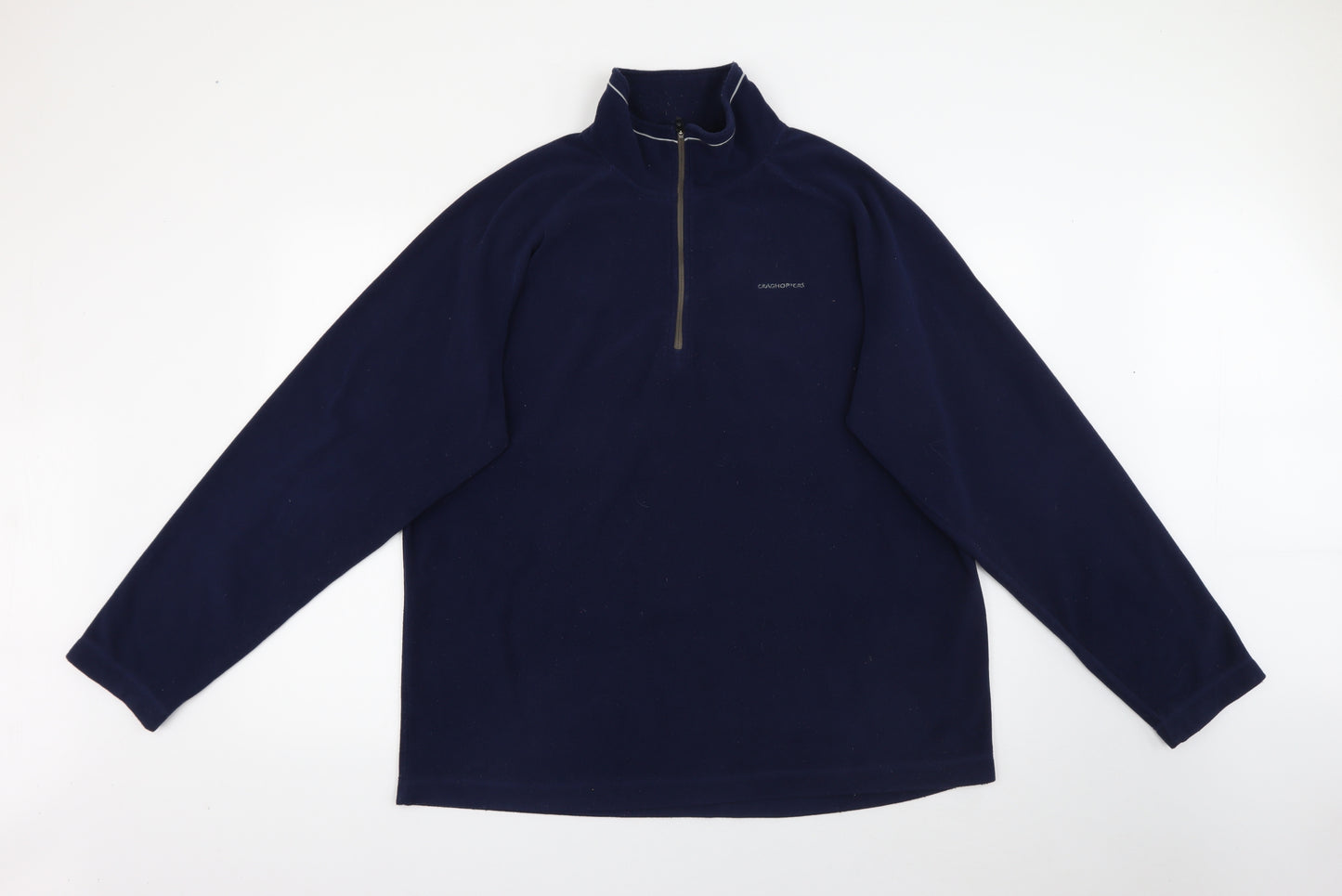 Craghoppers Mens Blue High Neck  Polyester Pullover Jumper Size 2XL