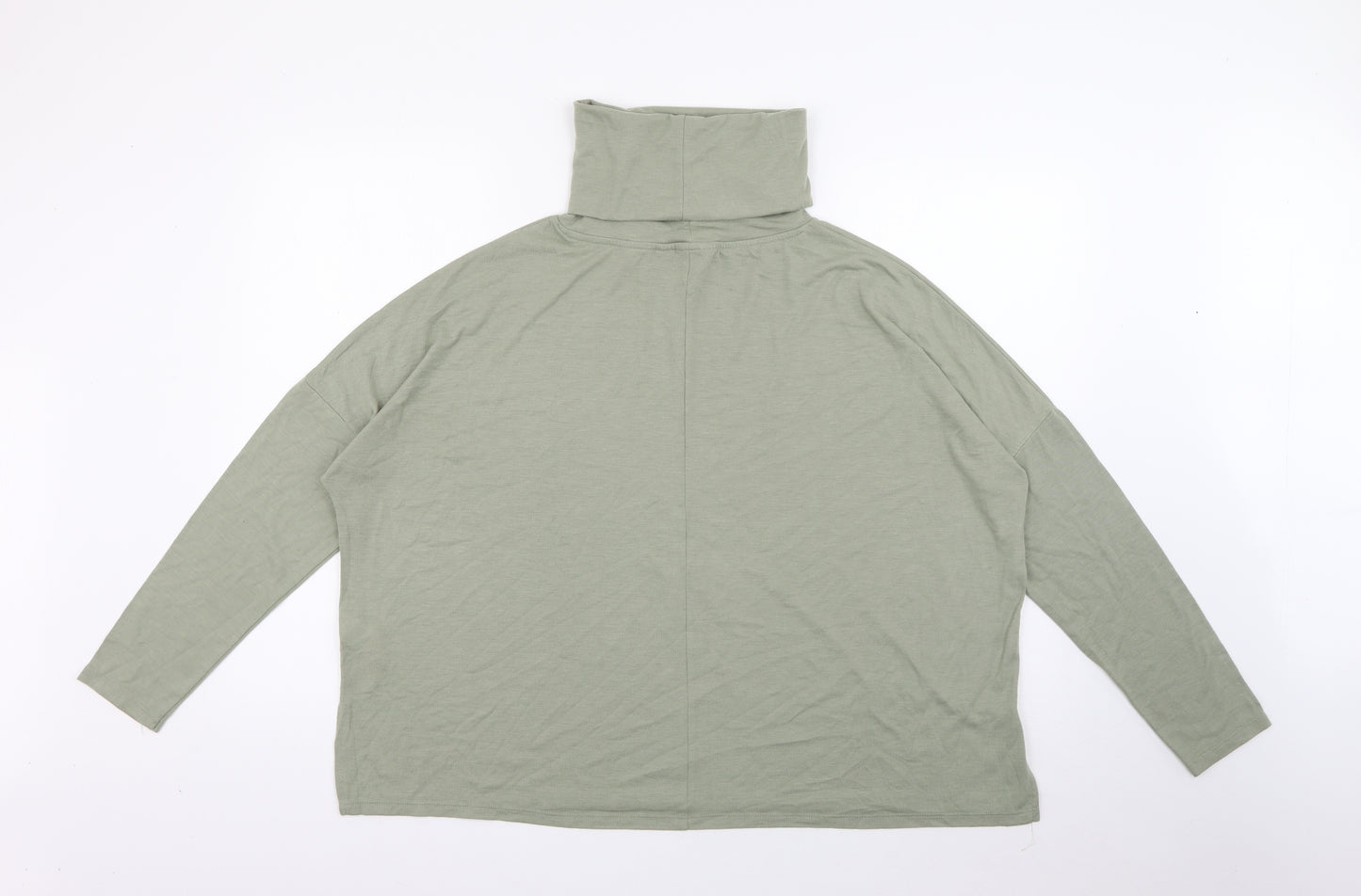 Primark Womens Green Roll Neck  Polyester Pullover Jumper Size 10