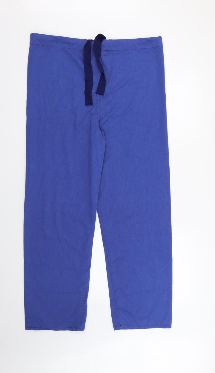 Preworn Womens Blue  Polyester Trousers  Size S L28 in Regular