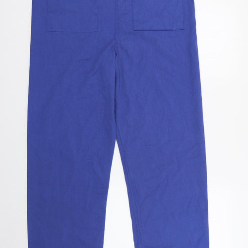 Preworn Womens Blue  Polyester Trousers  Size S L28 in Regular