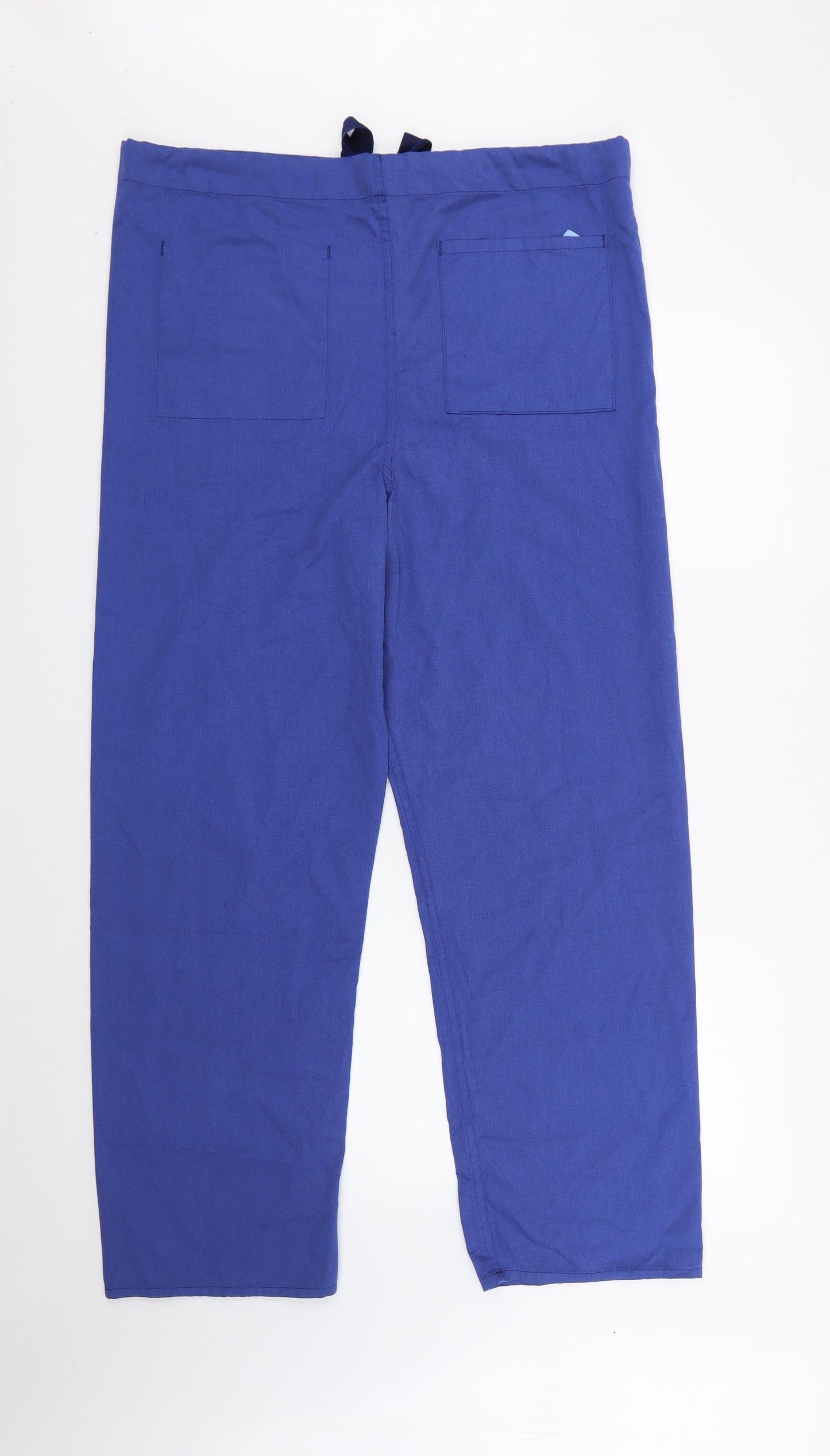 Preworn Womens Blue  Polyester Trousers  Size S L28 in Regular