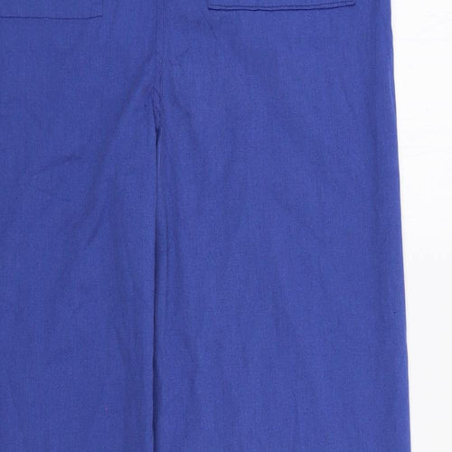 Preworn Womens Blue  Polyester Trousers  Size S L28 in Regular