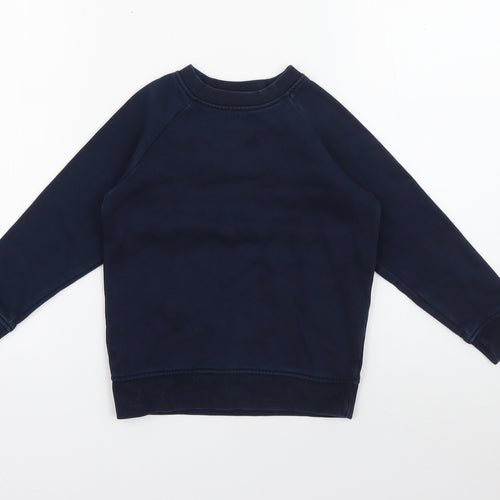 NEXT Boys Blue  Cotton Pullover Sweatshirt Size 4 Years   - School