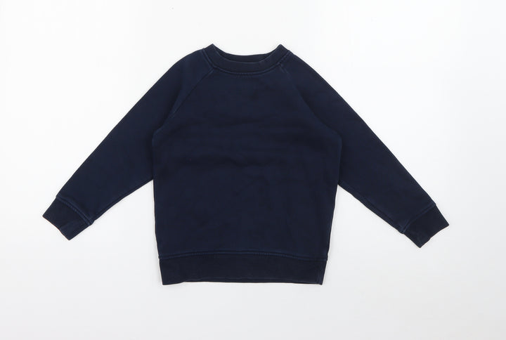NEXT Boys Blue Cotton Pullover Sweatshirt Size 4 Years - School