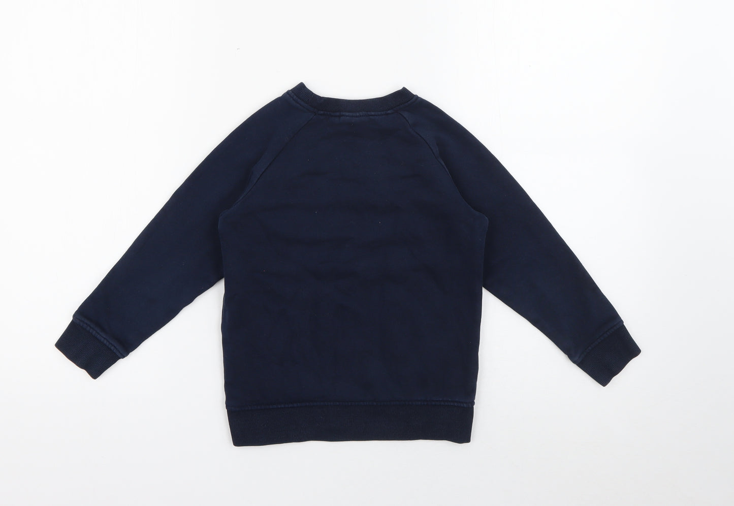 NEXT Boys Blue  Cotton Pullover Sweatshirt Size 4 Years   - School
