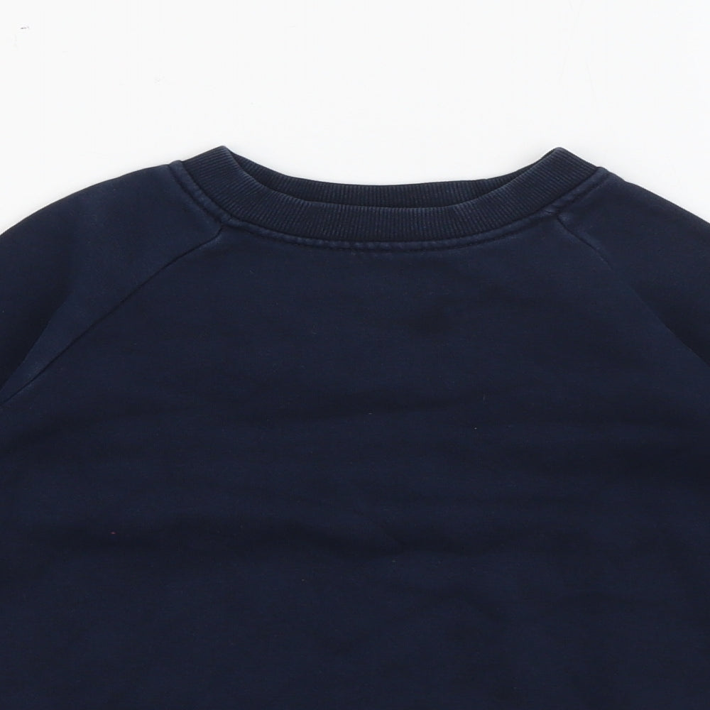 NEXT Boys Blue  Cotton Pullover Sweatshirt Size 4 Years   - School