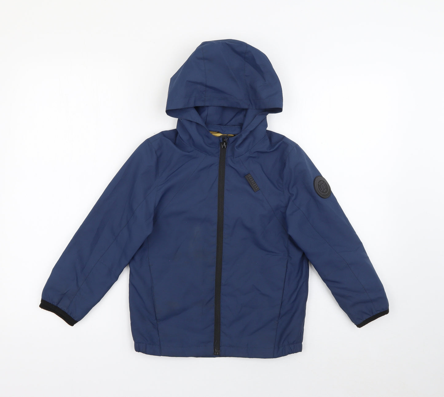 F&F Boys Blue   Rain Coat Coat Size 5-6 Years  Zip