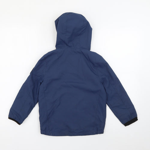 F&F Boys Blue   Rain Coat Coat Size 5-6 Years  Zip