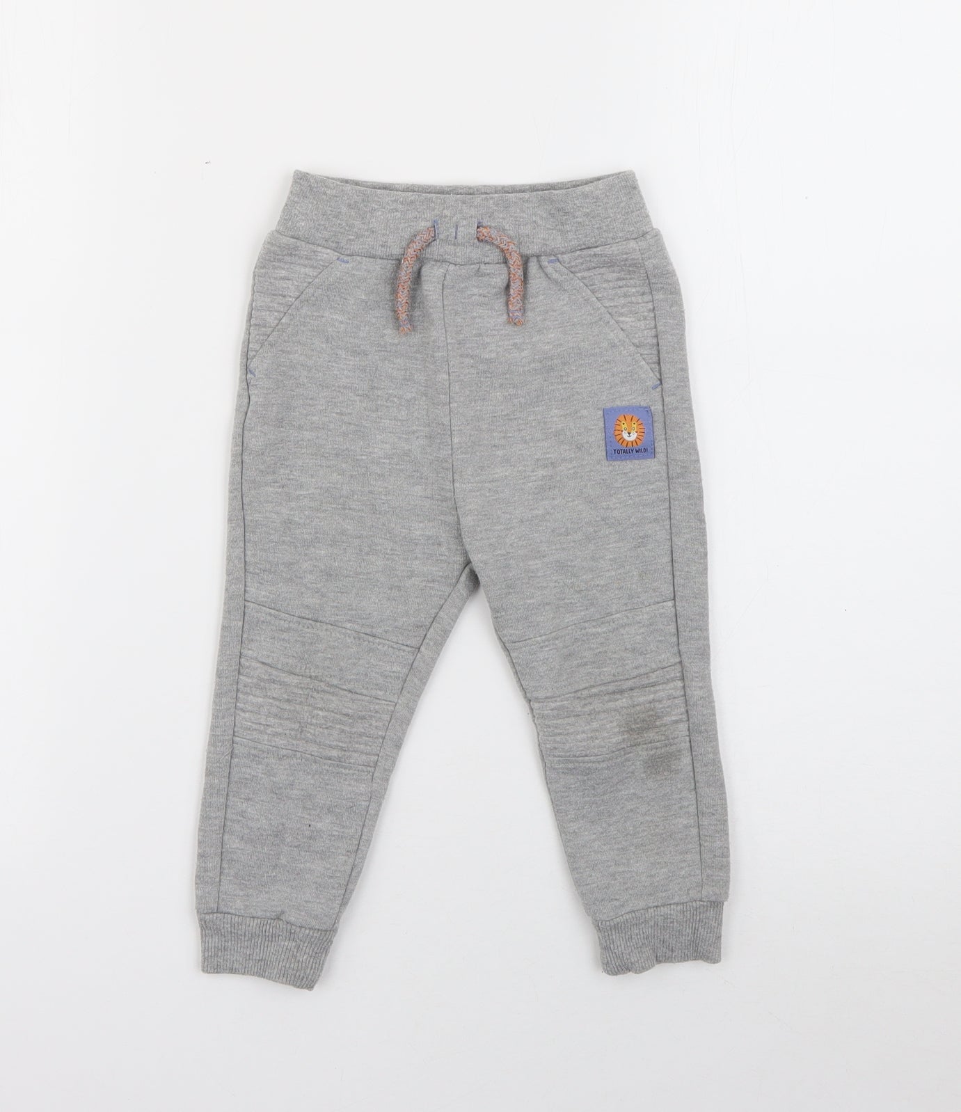 Primark Baby Grey  Cotton Jogger Trousers Size 18-24 Months   - Lion