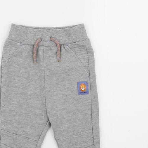 Primark Baby Grey  Cotton Jogger Trousers Size 18-24 Months   - Lion