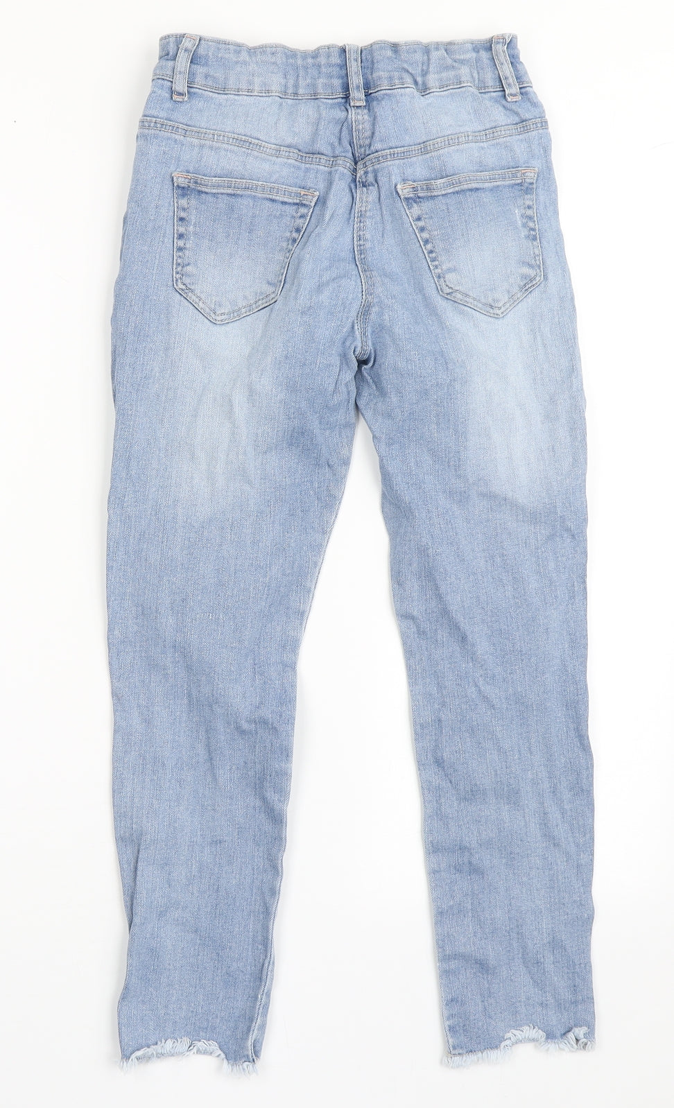 Matalan Girls Blue  Cotton Skinny Jeans Size 10 Years  Regular Button